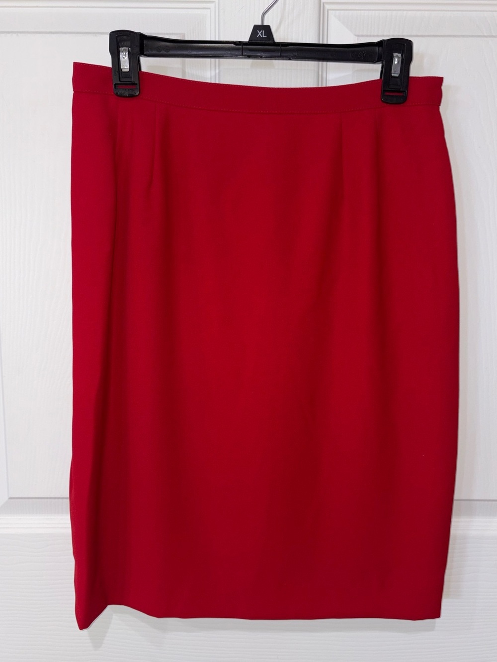 Le Suit Petite Red Skirt Suit 12P Double Breasted Blazer Career - Picture 3 of 16